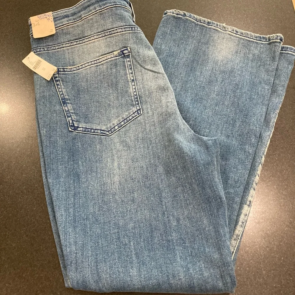 New nwt Pilcro Icon Anthropologie High Rise Distressed Blue Jeans - Picture 4 of 16